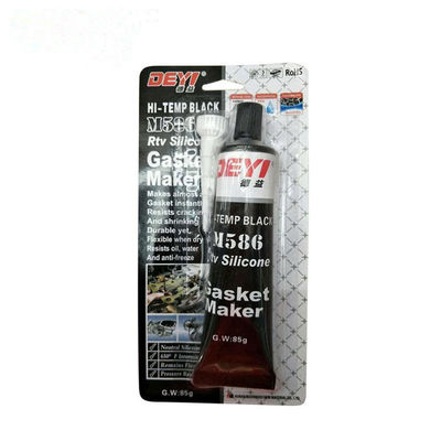 التطبيقات الصناعية 85g Black Temp RTV صانع غسيلات الصمامات السيليكونية