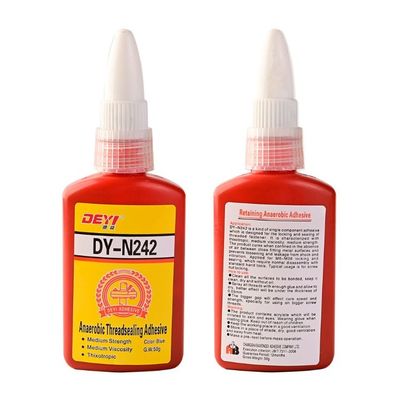 مدة الصلاحية 12 شهرا الميثاكريلات قوة متوسطة صمام زاوية انابوبيك ملصق Threadlocker الأزرق