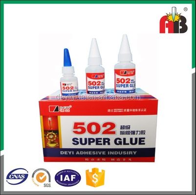 حلول الالتصاق الفوري صافي 502 سوبر الغراء ISO SGS ROHS MSDS مُصرح به