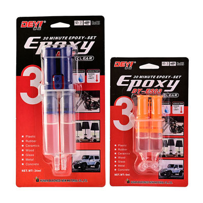 غراء إيبوكسي AB شفاف مقاوم للحرارة العالية مع مدة صلاحية 12 شهرًا لربط قوي