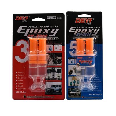 غراء إيبوكسي AB شفاف مقاوم للحرارة العالية مع مدة صلاحية 12 شهرًا لربط قوي