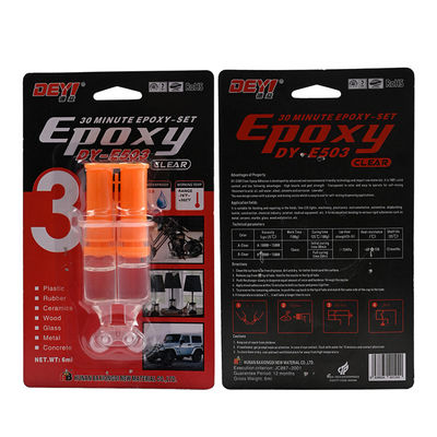 غراء إيبوكسي AB شفاف مقاوم للحرارة العالية مع مدة صلاحية 12 شهرًا لربط قوي