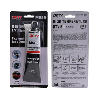 مانع تسرب سيليكون أسود مقاوم للأحماض بوزن 85 جرامًا لصنع الحشيات مع مقاومة لدرجة الحرارة 320 درجة مئوية بسعر المصنع