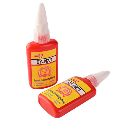 DEYI N271 أحمر لاصق لولبي عالي القوة مانع للتسرب لا هوائي