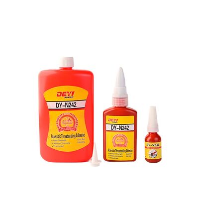 لاصق خيوط هوائي متوسط ​​القوة أزرق DEYI N242 للصواميل والمسامير