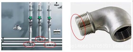 شريط الختم للخيوط استبدال خط الأنابيب السلك الختم للخيوط المضغوطة للأنابيب المعدنية