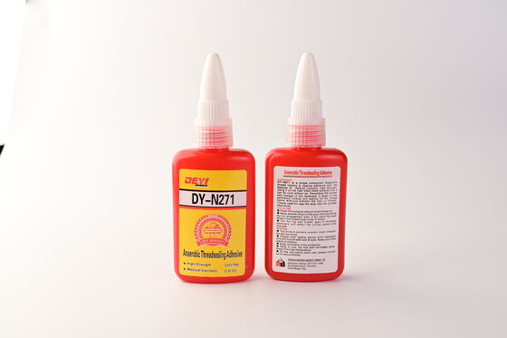 لاصق لولبي أحمر لاهوائي عالي القوة من Threadlocker مثالي لمهام التثبيت والتجميع الميكانيكية الصناعية