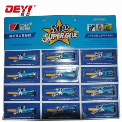 Red Blue 502 Super Glue Fast Curing Instant Adhesive Cyanoacrylate Liquid Glue For Plastic Metal